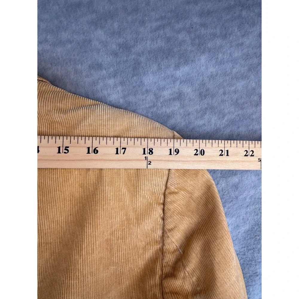 Vintage Blazer Sport Coat‎ 46R* Jacket Tan Corduroy Elbow Patches Distressed